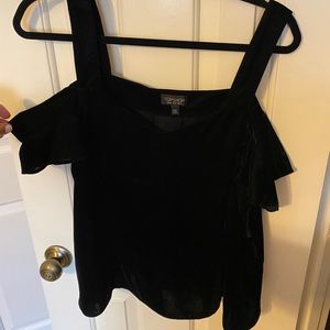 Topshop velvet tank top. Size 10